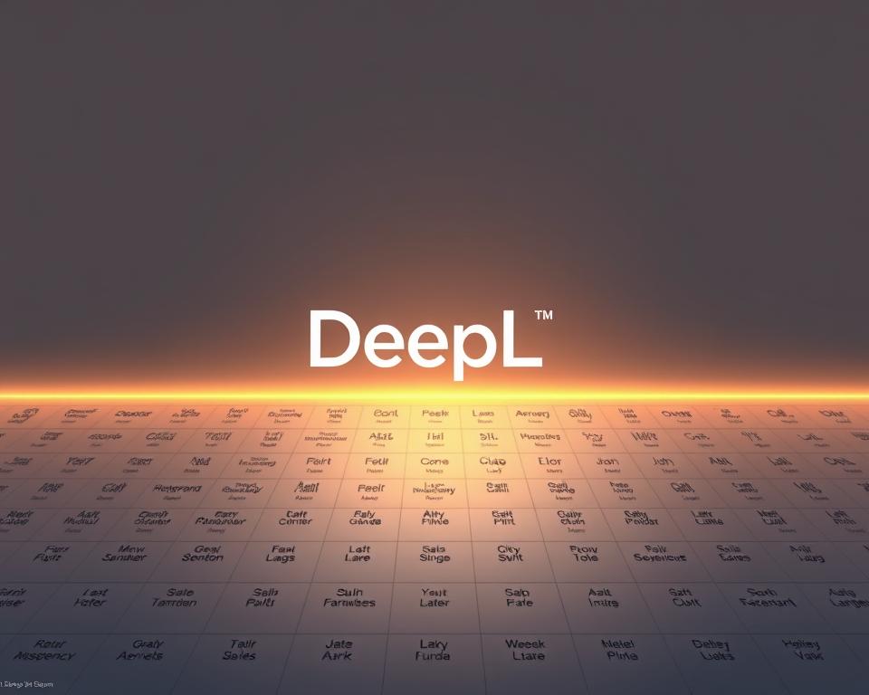 A meticulously detailed illustration of "DeepL翻译支持的语言种类". Set against a clean, minimalist background, the foreground showcases an elegant, high-resolution grid layout highlighting the various language flags and names. The middle ground features a sleek, futuristic DeepL logo, illuminated by warm, directional lighting that casts subtle shadows. The entire composition has a polished, professional aesthetic, conveying the sophistication and breadth of DeepL's language capabilities. The image radiates a sense of clarity, accessibility, and technological prowess, perfectly aligned with the "DeepL翻译的核心功能与特点".